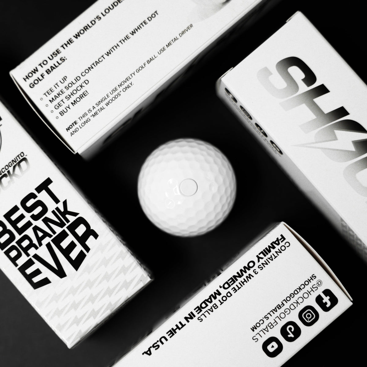 BUY 3 GET 1 FREE BUNDLE - SHOCK'D Golf Balls – view 6