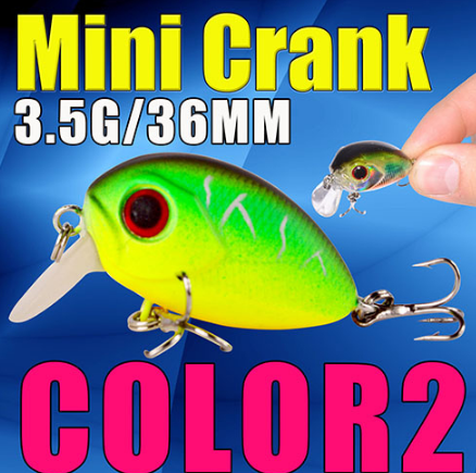 AFISHLURE  36mm 3.5g Crank Bait Hard Plastic Artificial Fishing Lure Fake carp Pesca  Wobbler Leurre Peche  Isca – view 9
