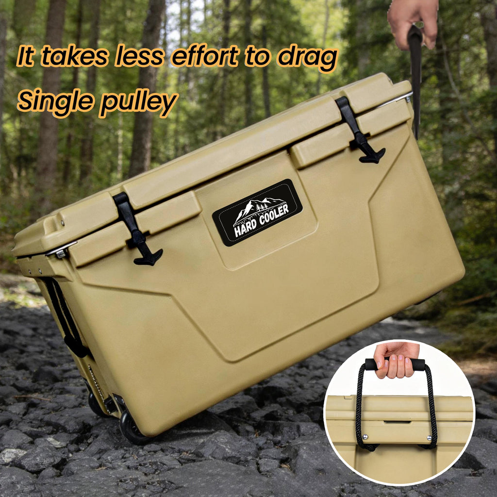 85 Quart Khaki Cooler – Bear-Resistant Rotomolded Ice Chest