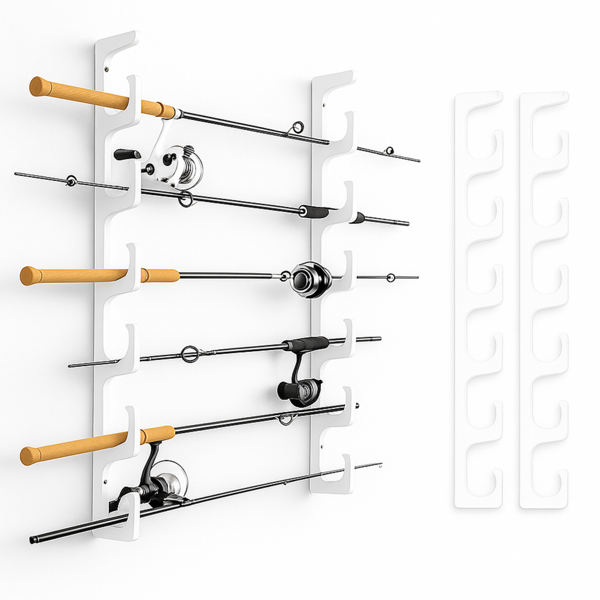 Made in the USA Fishing Rod Rack | Wall or Ceiling Mounted – view 3