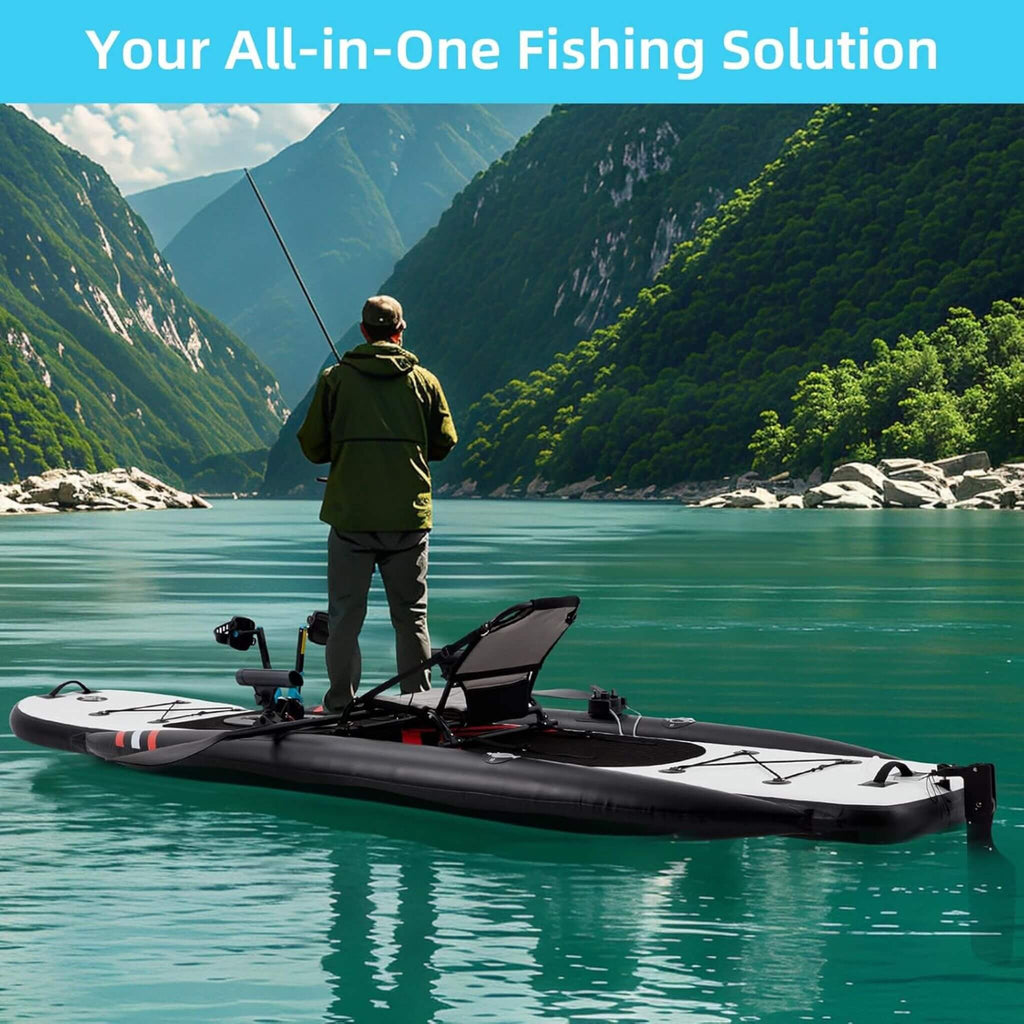 Premium 12FT Lightweight Inflatable Fishing Kayak With Pedal System (SAK15079) – view 6