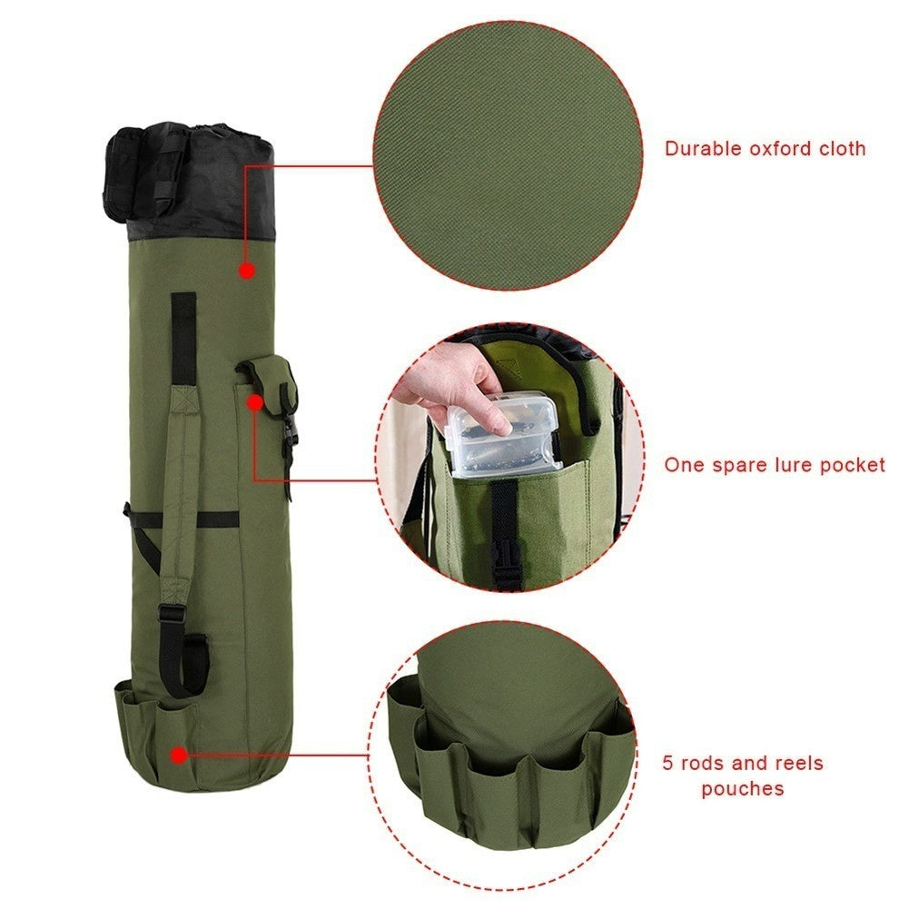 Fishing rod storage fishing rod portable reel bag – view 2