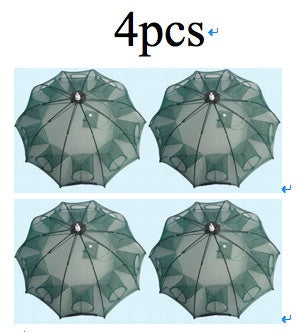Strengthened 4-20 Holes Automatic Fishing Net Shrimp Cage Nylon Foldable Fish Trap Cast Net Cast Fold Crab Trap – view 9