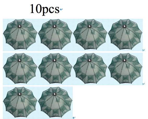 Strengthened 4-20 Holes Automatic Fishing Net Shrimp Cage Nylon Foldable Fish Trap Cast Net Cast Fold Crab Trap – view 8