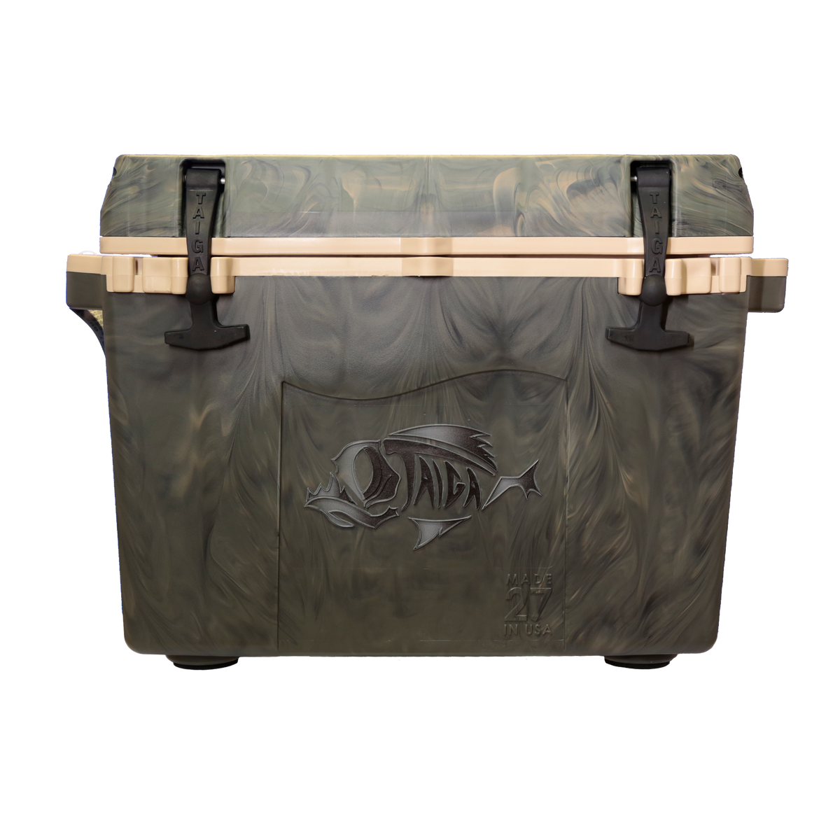 Taiga 27-Quart USA-Made Hard Cooler in Woodland Camo