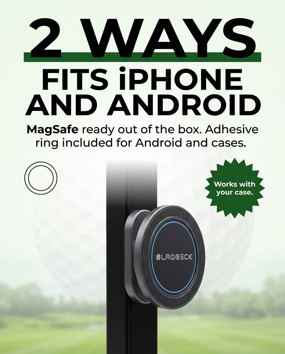 Alloy Magnetic Golf Cart Phone Holder for MagSafe & Android | BLAUBECK Golf Gifts – view 4