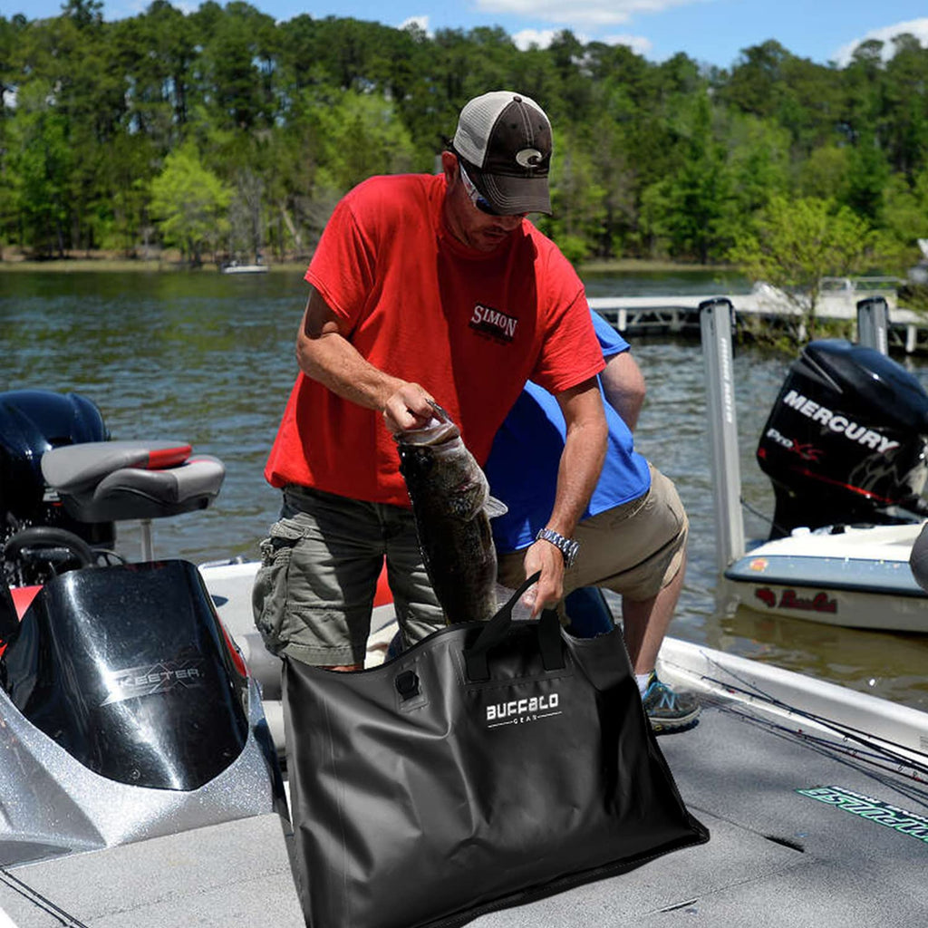 32'' Waterproof Fish Bag With Aerator Pocket for Live Bait – view 2