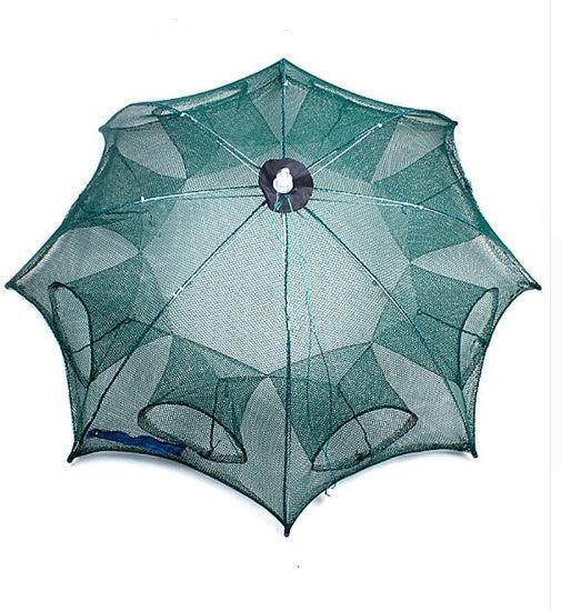 Strengthened 4-20 Holes Automatic Fishing Net Shrimp Cage Nylon Foldable Fish Trap Cast Net Cast Fold Crab Trap – view 2