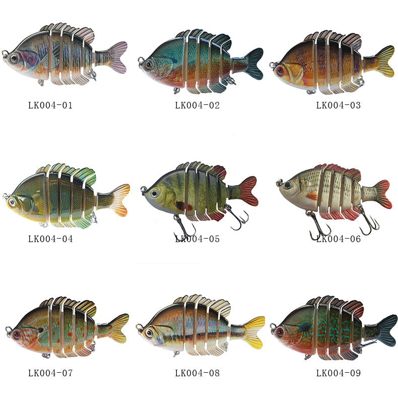 Six Section Yayu Bait Multi Section Bionic Fake Bait Fishing Gear Marine Fishing Supplies Tilapia Long Cast – view 5