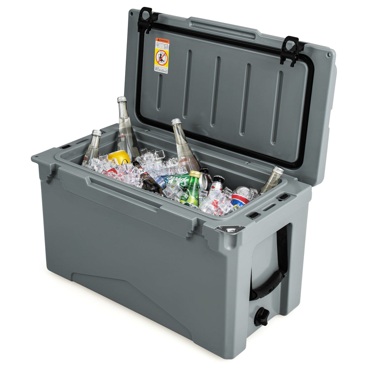 50 QT Rotomolded Cooler Insulated Portable Ice Chest with Integrated Cup Holders – view 3