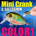 AFISHLURE  36mm 3.5g Crank Bait Hard Plastic Artificial Fishing Lure Fake carp Pesca  Wobbler Leurre Peche  Isca – view 8