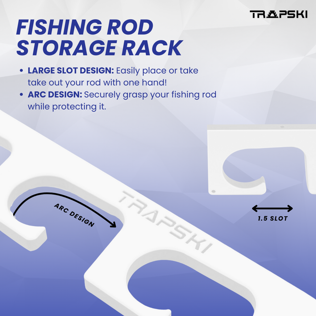 Made in the USA Fishing Rod Rack | Wall or Ceiling Mounted – view 7