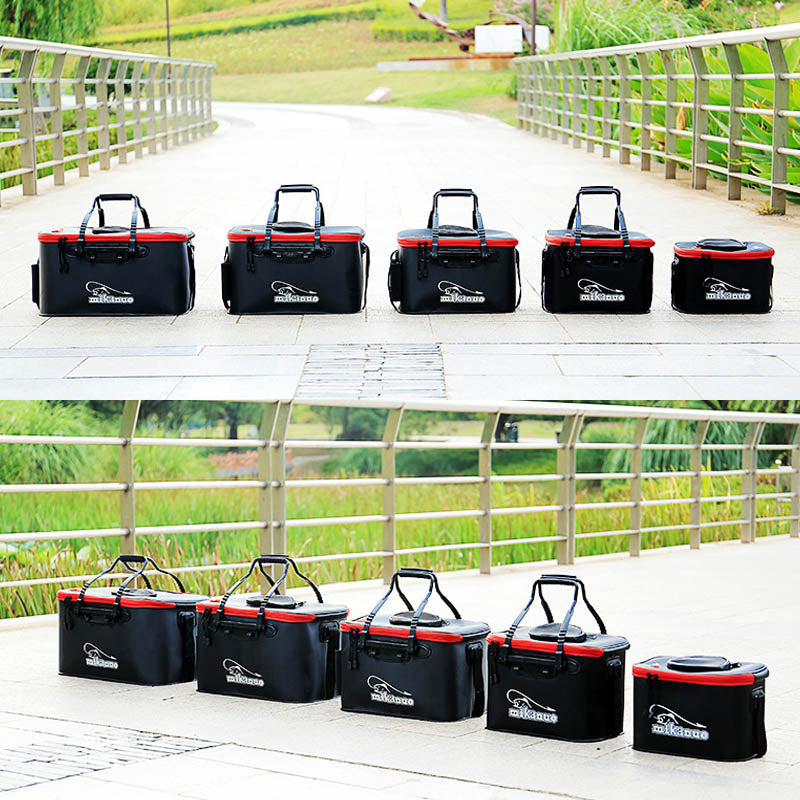 EVA Portable Fishing Bag Folding Thicken Live Fishing Box Tank Bucket Camping Fishing Tackle Fishbox Storage Bag – view 2