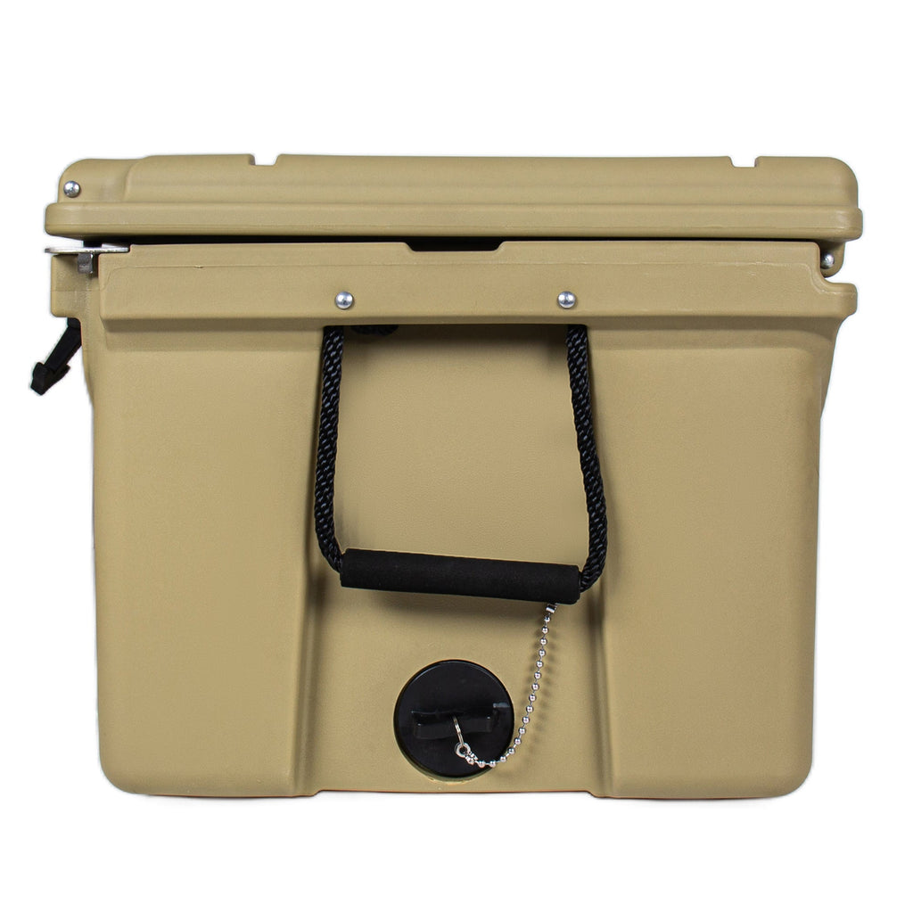 110 Quart Khaki Cooler, Rotomolded Insulated Ice Chest – view 9