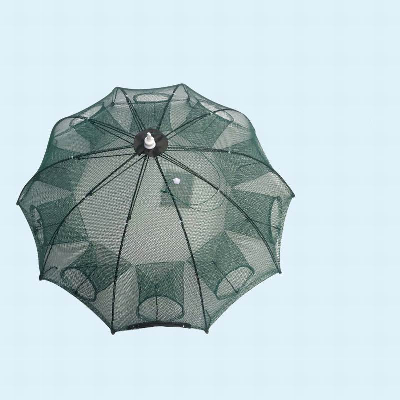 Strengthened 4-20 Holes Automatic Fishing Net Shrimp Cage Nylon Foldable Fish Trap Cast Net Cast Fold Crab Trap – view 7