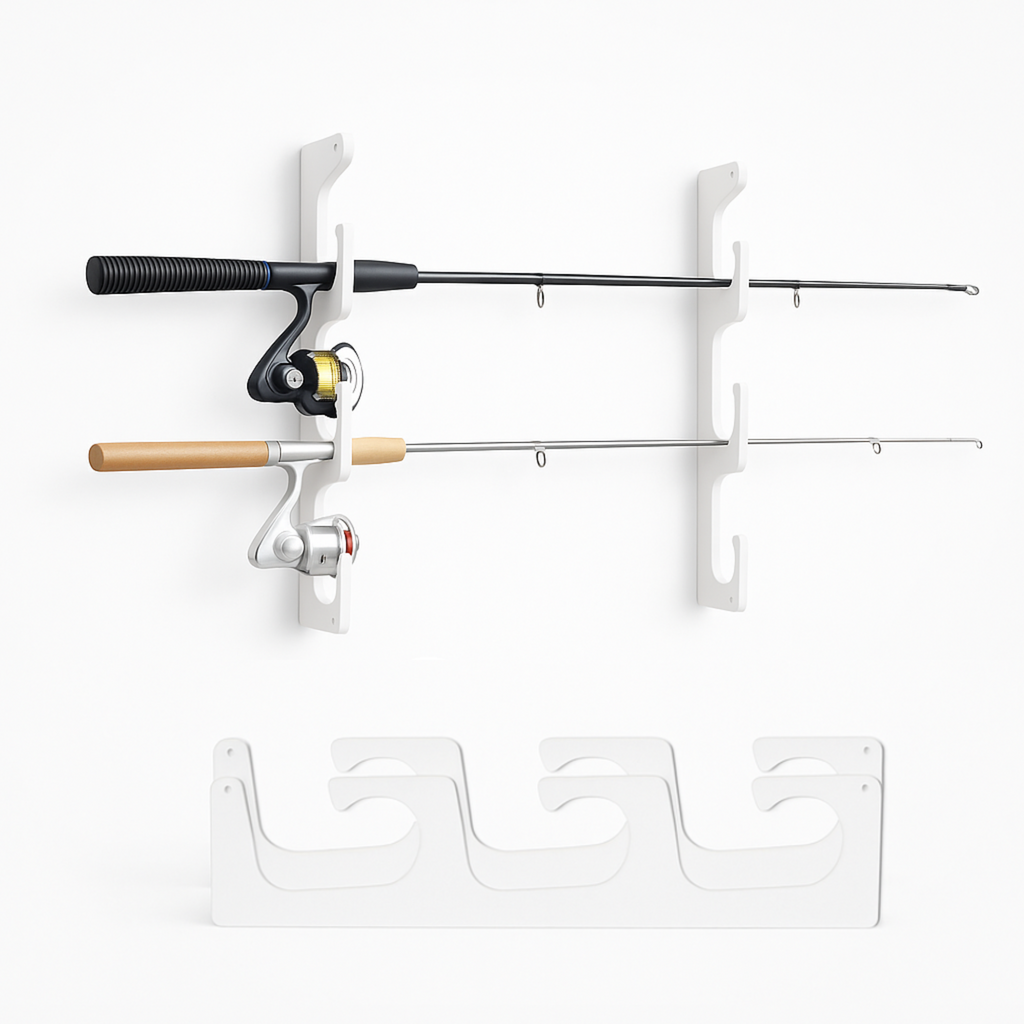 Made in the USA Fishing Rod Rack | Wall or Ceiling Mounted – view 2