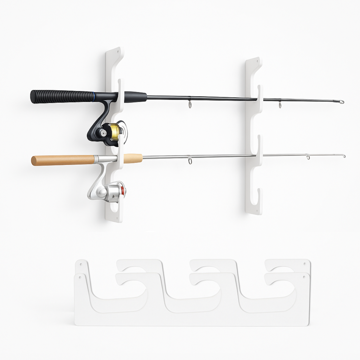 Made in the USA Fishing Rod Rack | Wall or Ceiling Mounted – view 2