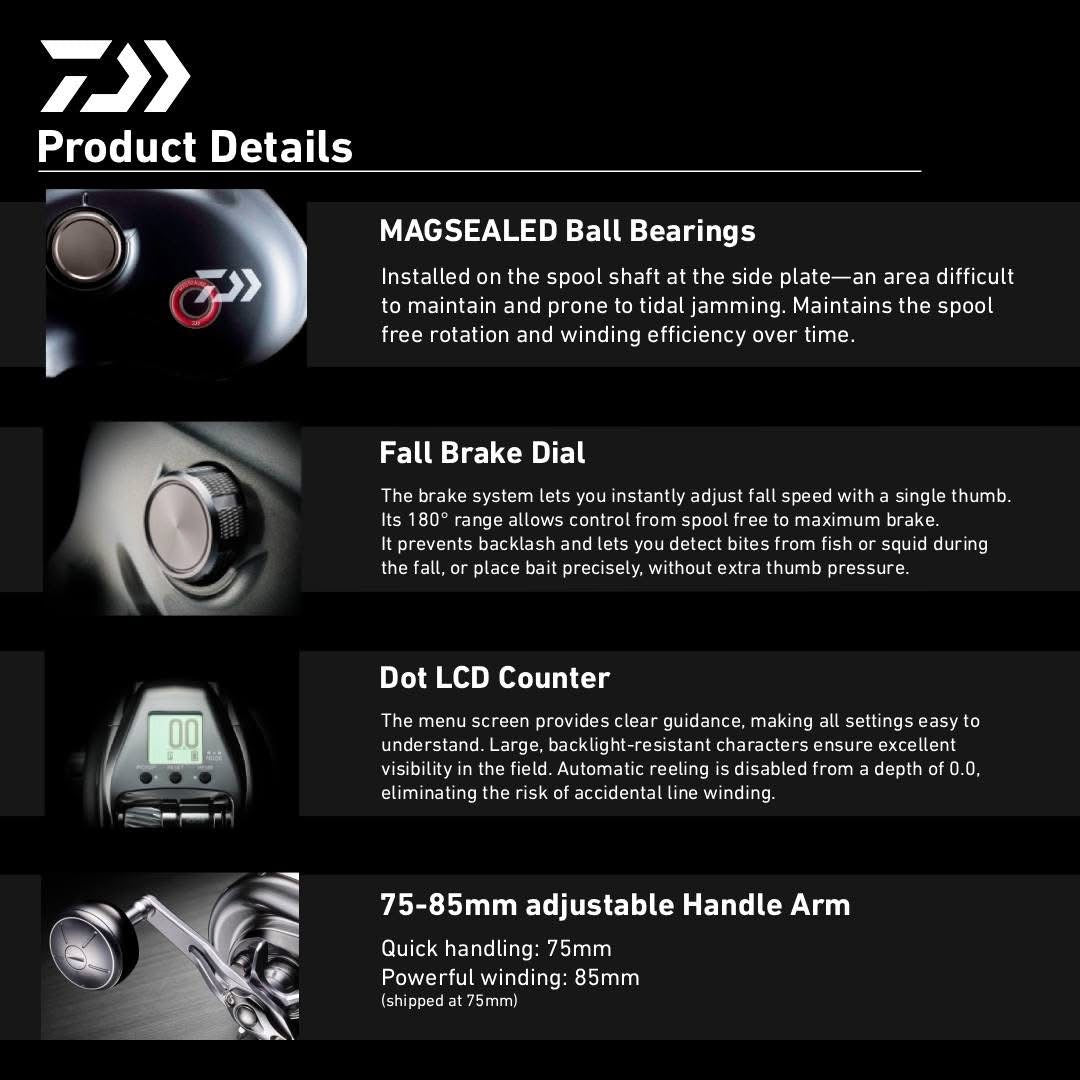 Daiwa 2026 Seaborg 500J Electric Reel