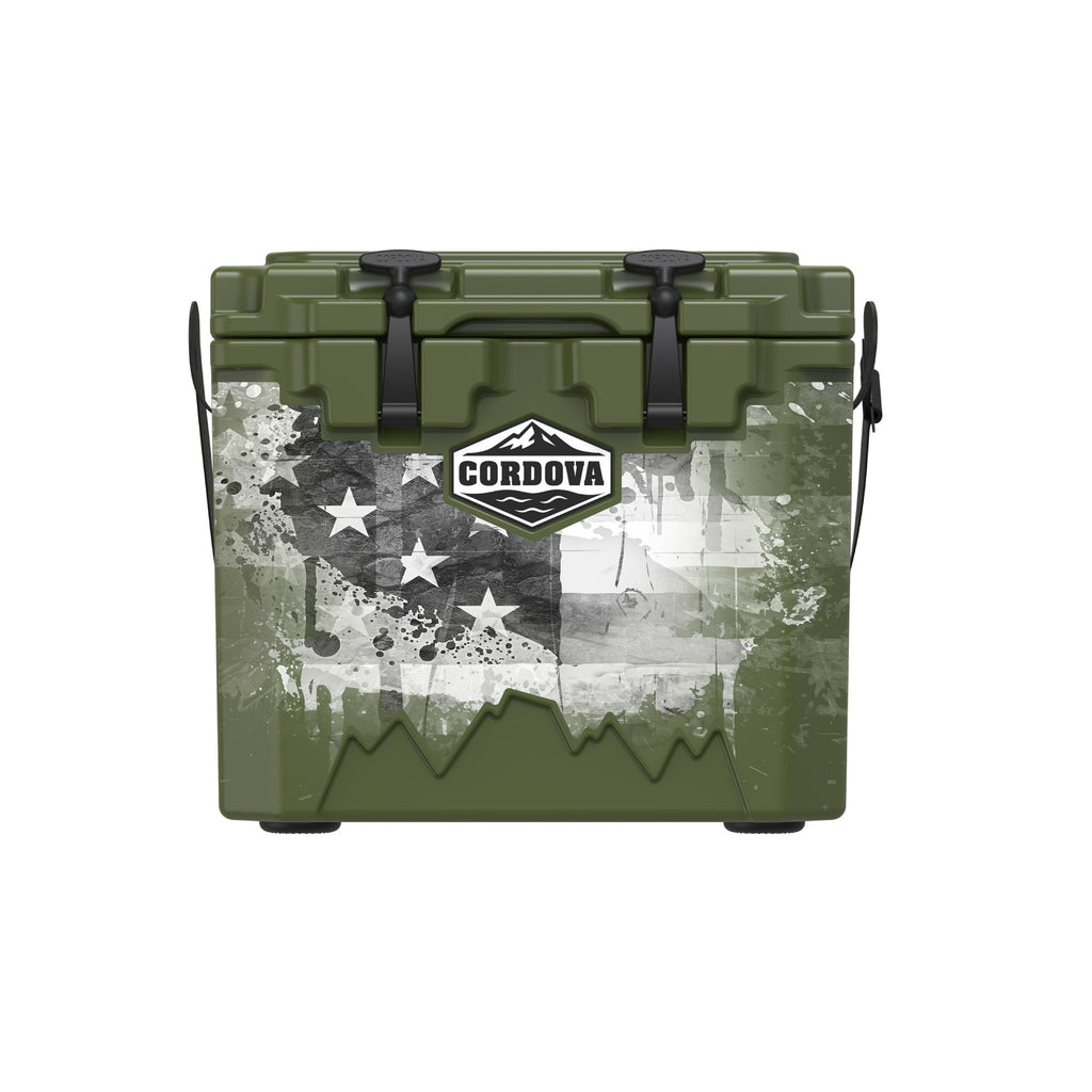 American Flag Hard Cooler