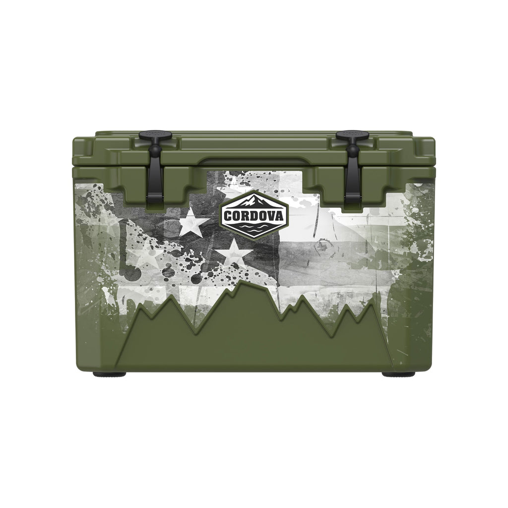 American Flag Hard Cooler