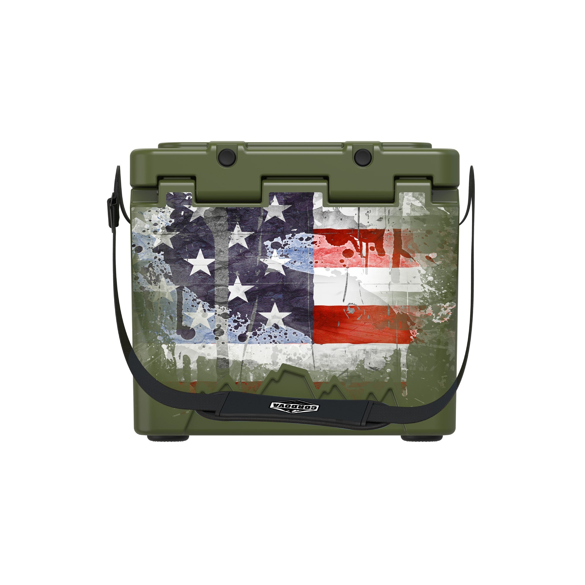 American Flag Hard Cooler