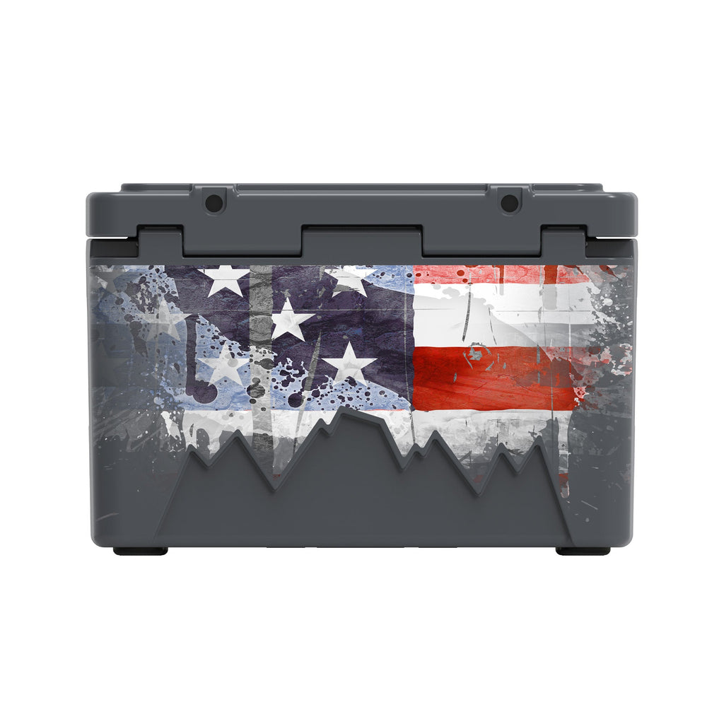 American Flag Hard Cooler