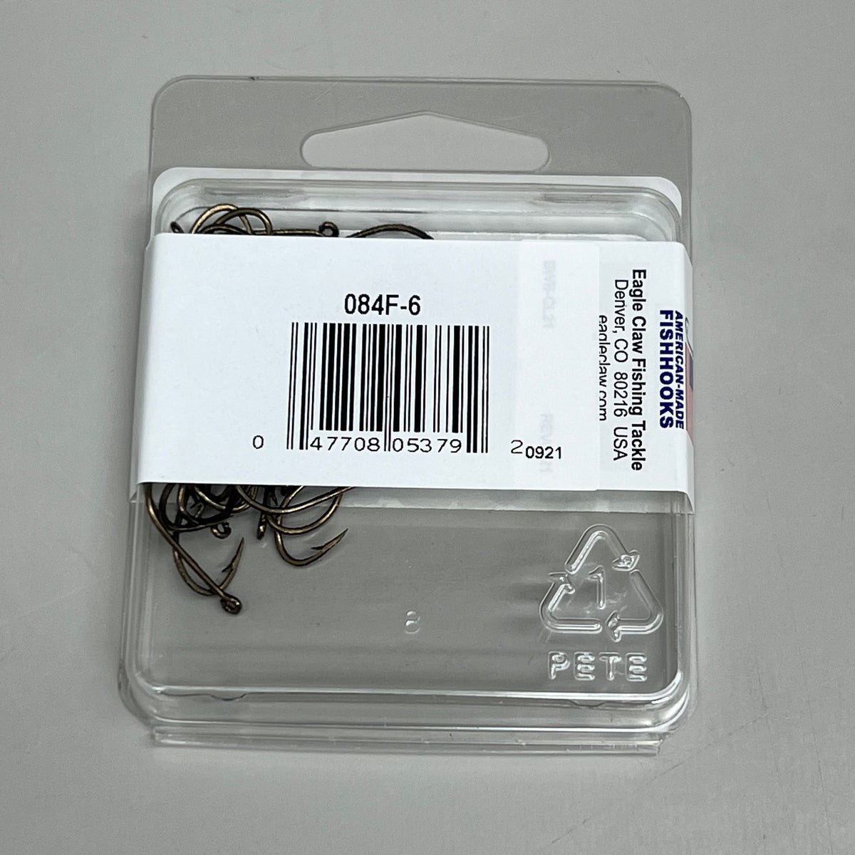 EAGLE CLAW Sharp Plain Shank All Purpose Live Bait Holder Bronze #6 50pc 084F-6 – view 6