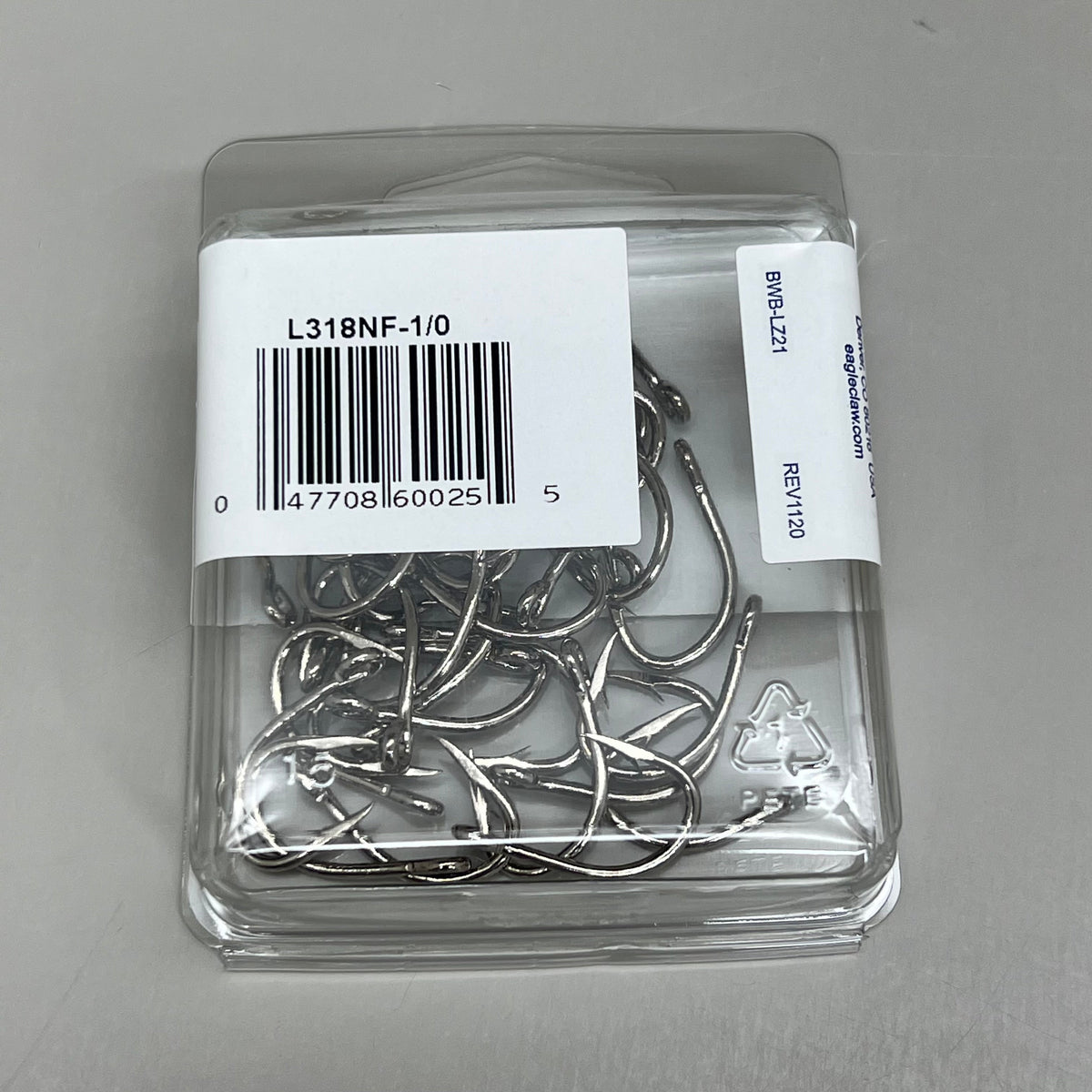 EAGLE CLAW (5 PACK)Lazer Sharp Live Bait in Saltwater Hooks #1/0 40pc L318NF-1/0 – view 6