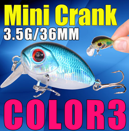 AFISHLURE  36mm 3.5g Crank Bait Hard Plastic Artificial Fishing Lure Fake carp Pesca  Wobbler Leurre Peche  Isca – view 10