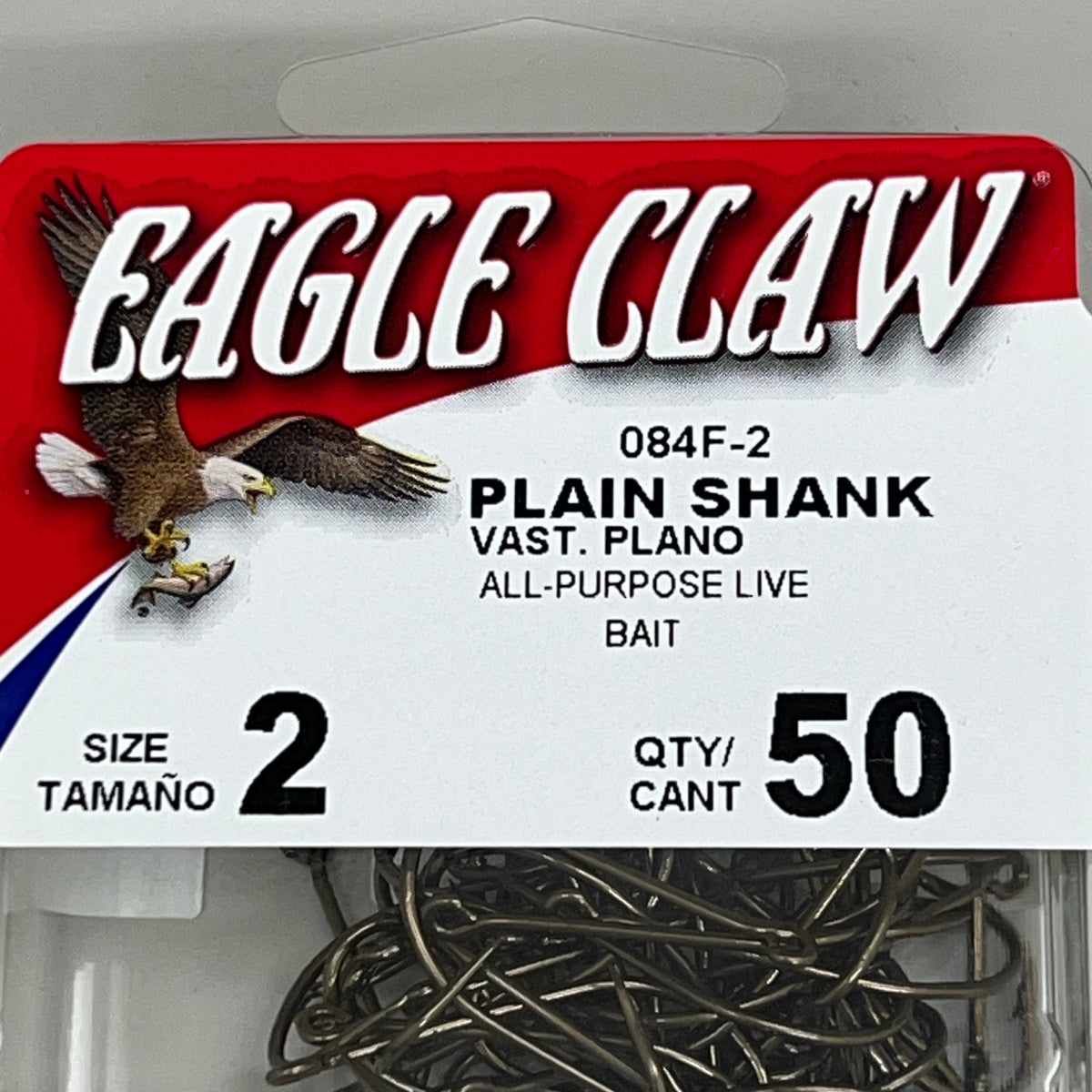 EAGLE CLAW All Purpose Live Bait Ultra Sharp Bait Holder Bronze #2 50pc 084F-2 – view 3