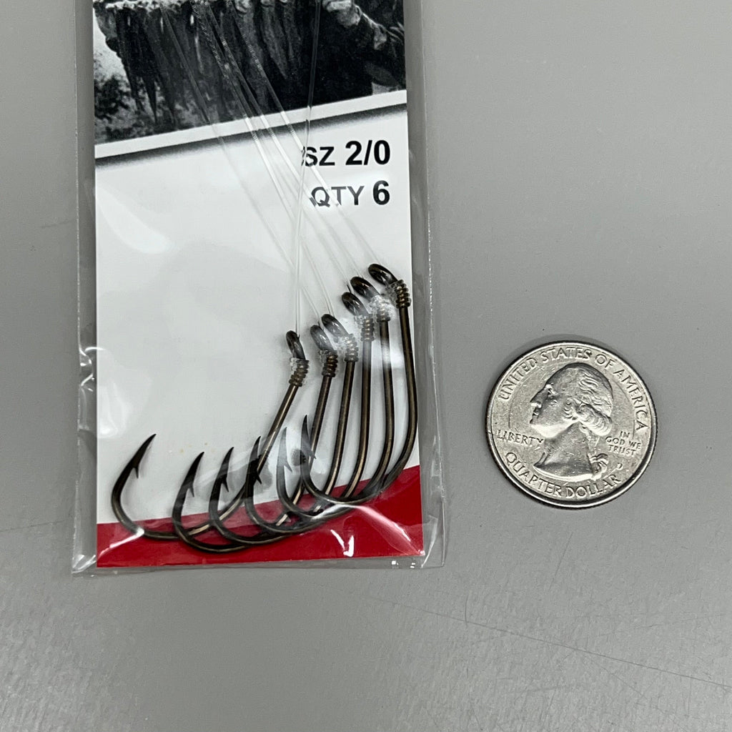EAGLE CLAW (3 PACK) Plain Shank All Purpose Live Bait Bronze #2/0 6pc 031-2/0 – view 2