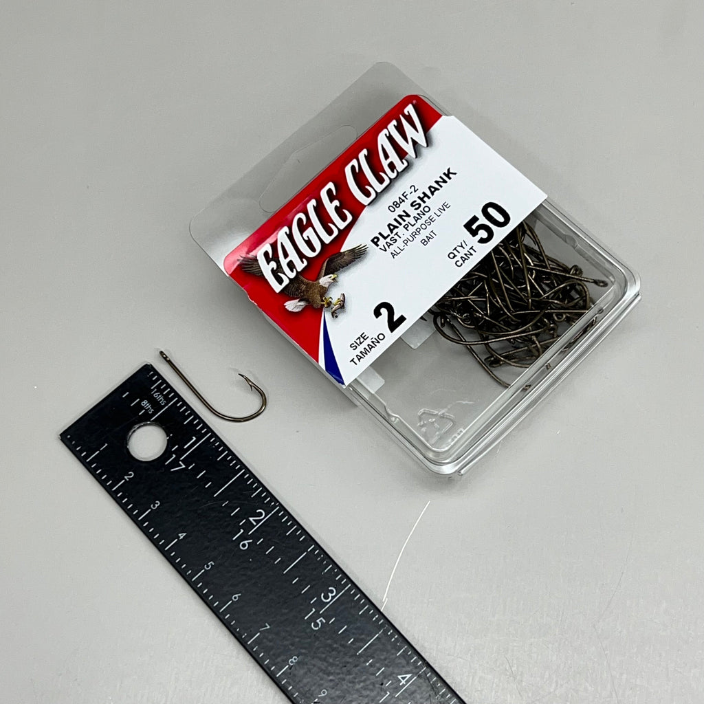 EAGLE CLAW All Purpose Live Bait Ultra Sharp Bait Holder Bronze #2 50pc 084F-2 – view 5