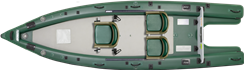 FSK16 FishSkiff™ Inflatable Fishing Boat Start-up Package – view 2
