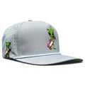 Alien Caddy Golf Hat | Snapback Cap | Built-in Magnetic Ball Marker Holder + Marker Included | Adjustable Gray Alien