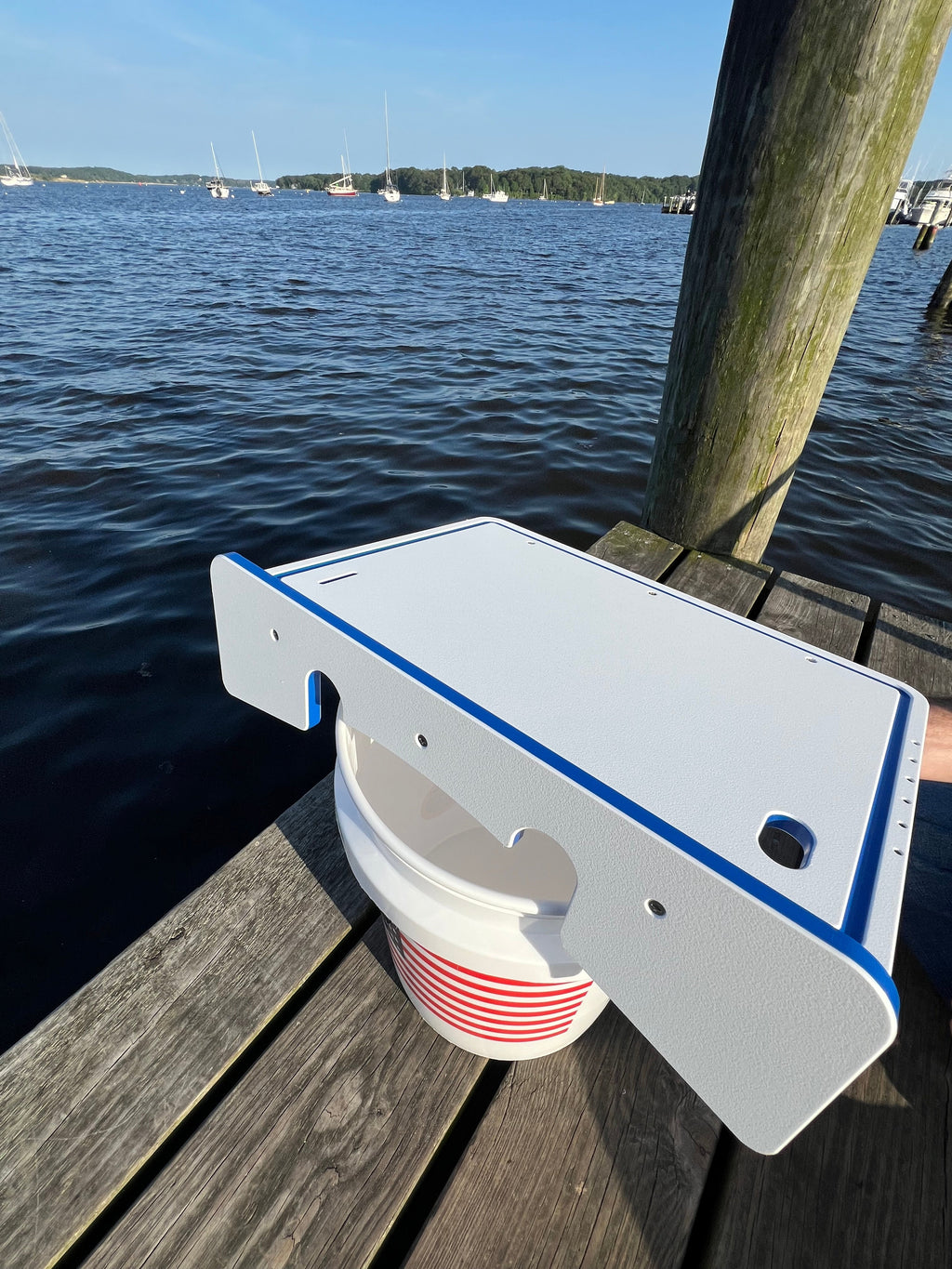 Made in the USA | Premium Single Bucket Raised 18" Fillet Table and Cutting Board