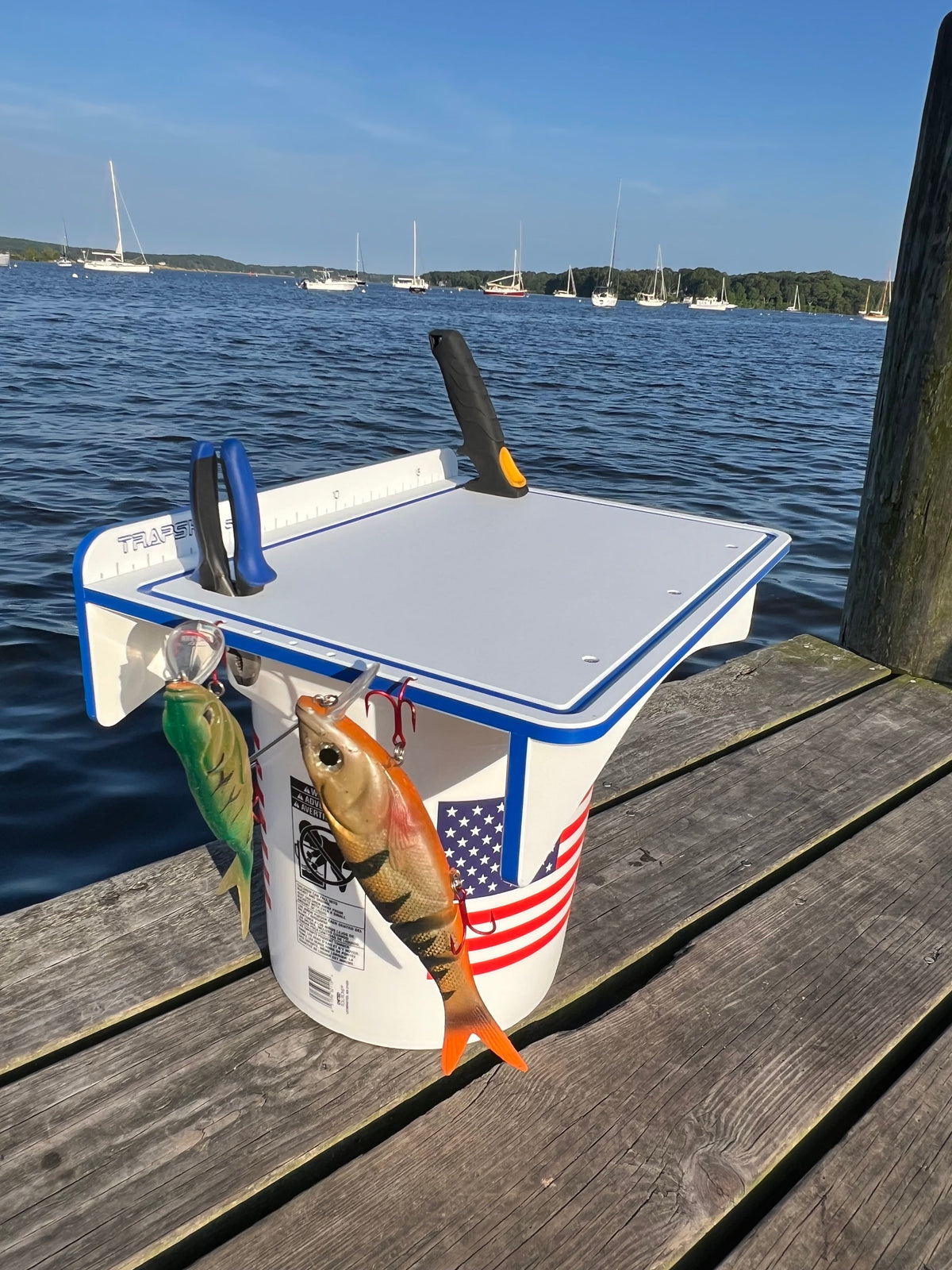 Made in the USA | Premium Single Bucket Raised 18" Fillet Table and Cutting Board – view 8