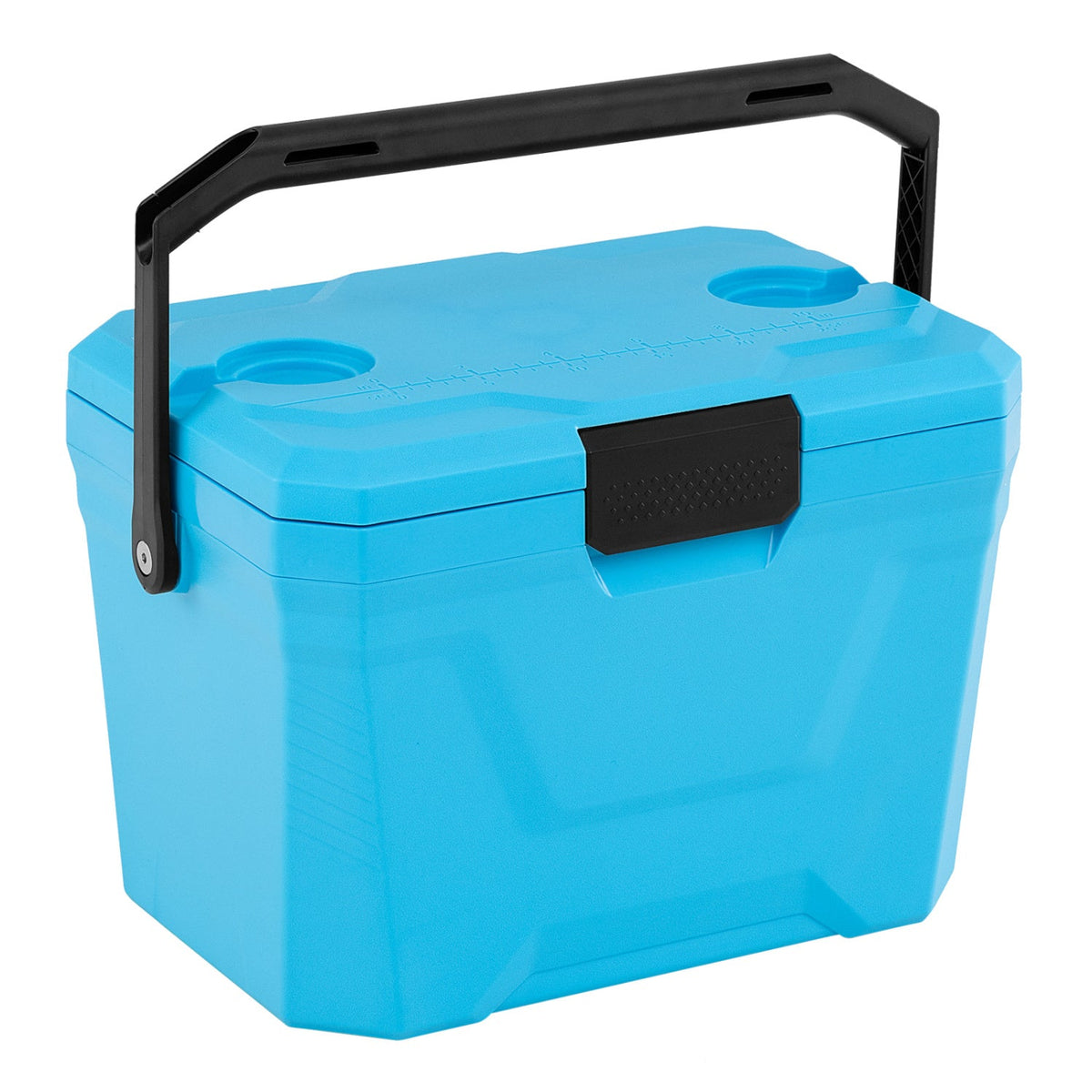 Insulated Portable Cooler Hard Shell Ice Chest with 2 Cup Holders – view 3