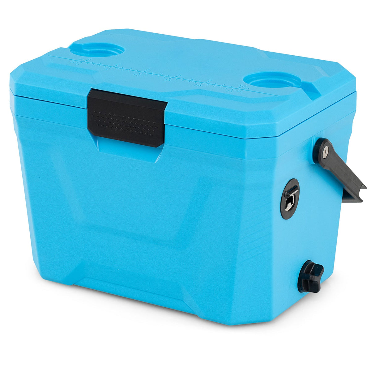 Insulated Portable Cooler Hard Shell Ice Chest with 2 Cup Holders – view 4