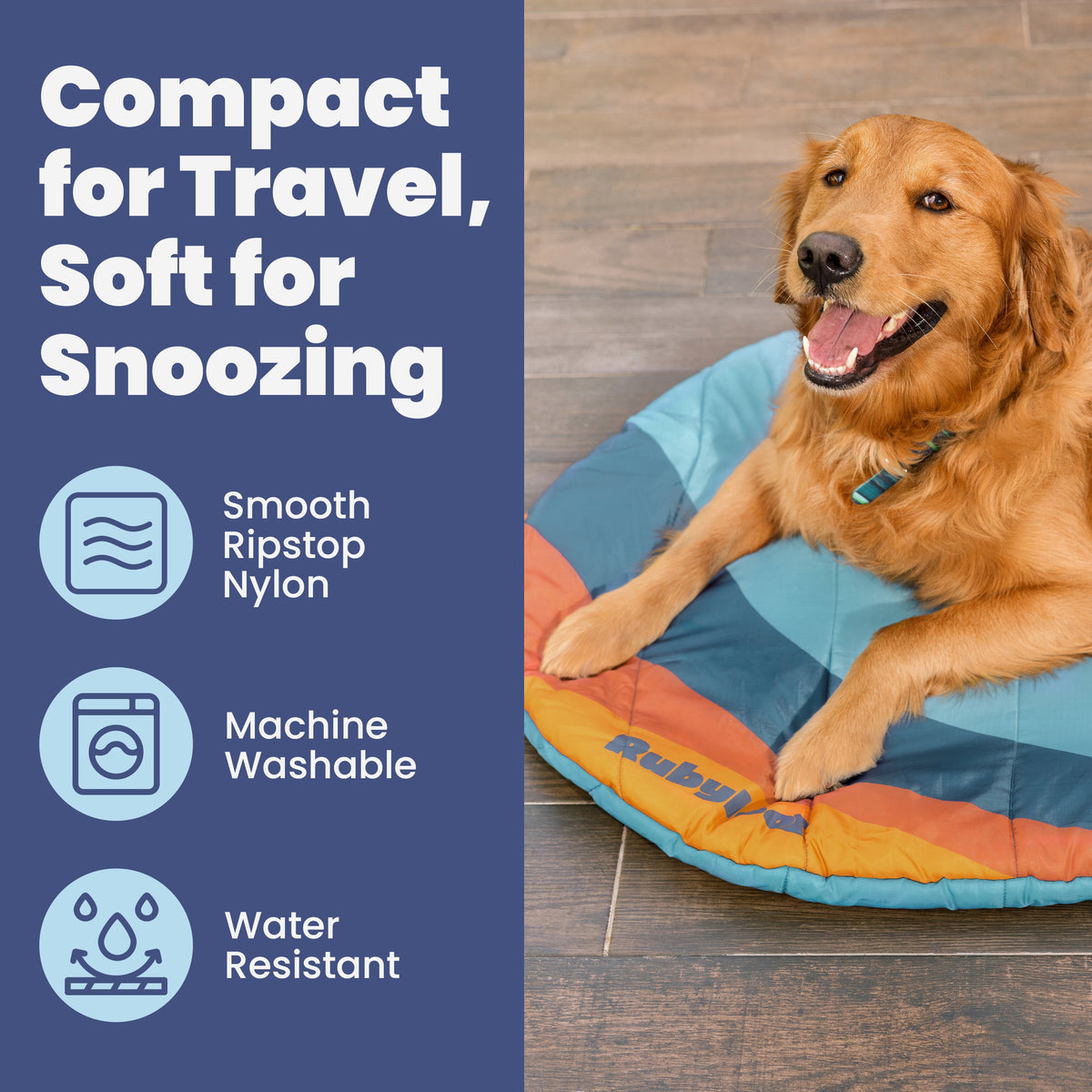 Travel Dog Bed - Foldable & Packable for Travel, Road Trip, Camping – view 7