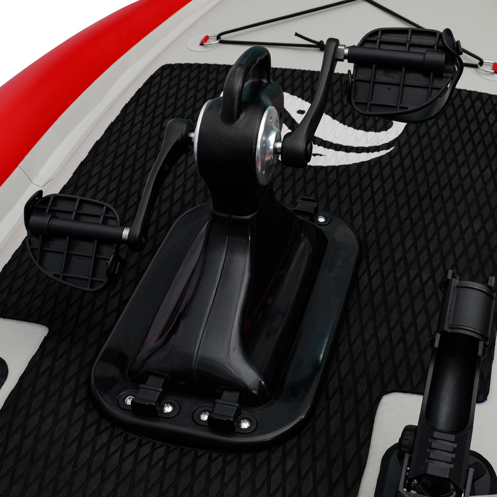 Nautiqua | ARUBA | Deluxe Paddleboard Fishing Pedal Kayak | Red – view 6