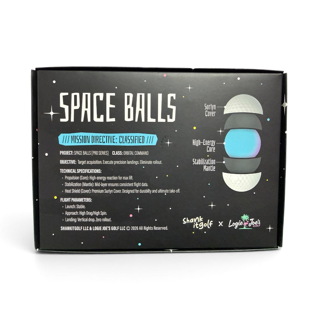 Space Balls Pro Series Golf Balls | 3-Piece Surlyn Golf Balls | 12-Pack