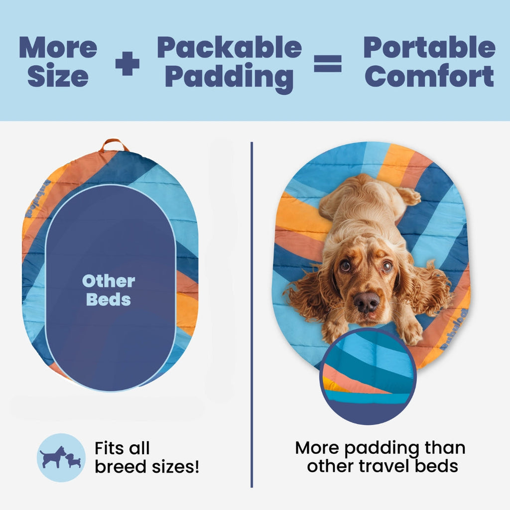 Travel Dog Bed - Foldable & Packable for Travel, Road Trip, Camping – view 2