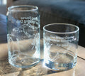 The Snead Course - Greenbrier Sporting Club - Laser Engraved Golf Course Map Glasses