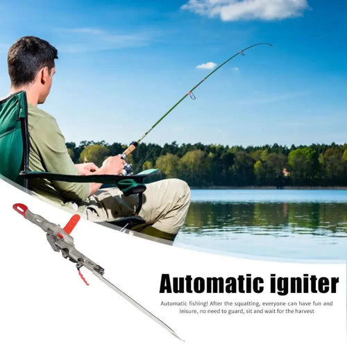 Automatic Stainless Steel Fishing Double Spring Angle Pole Foldable Anti-Rust Steel Fishing Pole Holder Fishing – view 2