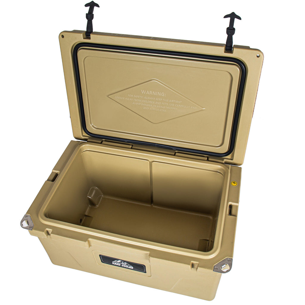 110 Quart Khaki Cooler, Rotomolded Insulated Ice Chest – view 8