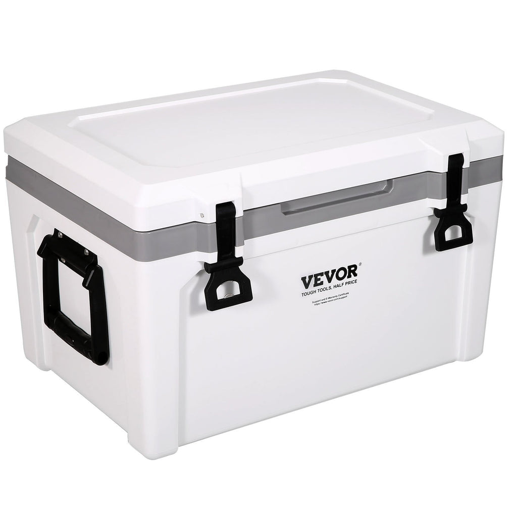 Insulated Portable Cooler, 52 qt, Holds 50 Cans, Ice Retention Hard Cooler with Heavy Duty Handle, Ice Chest Lunch Box for Camping, Beach, Picnic, Travel, Outdoor, Keeps Cool for up to 6 Days