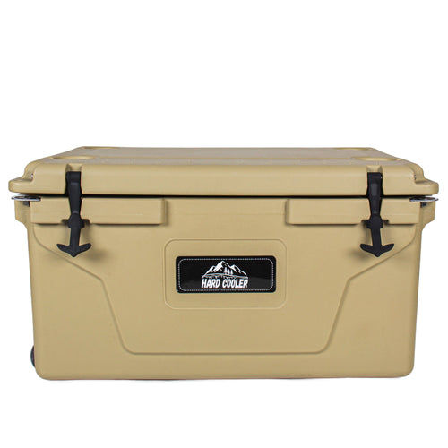 110 Quart Khaki Cooler, Rotomolded Insulated Ice Chest