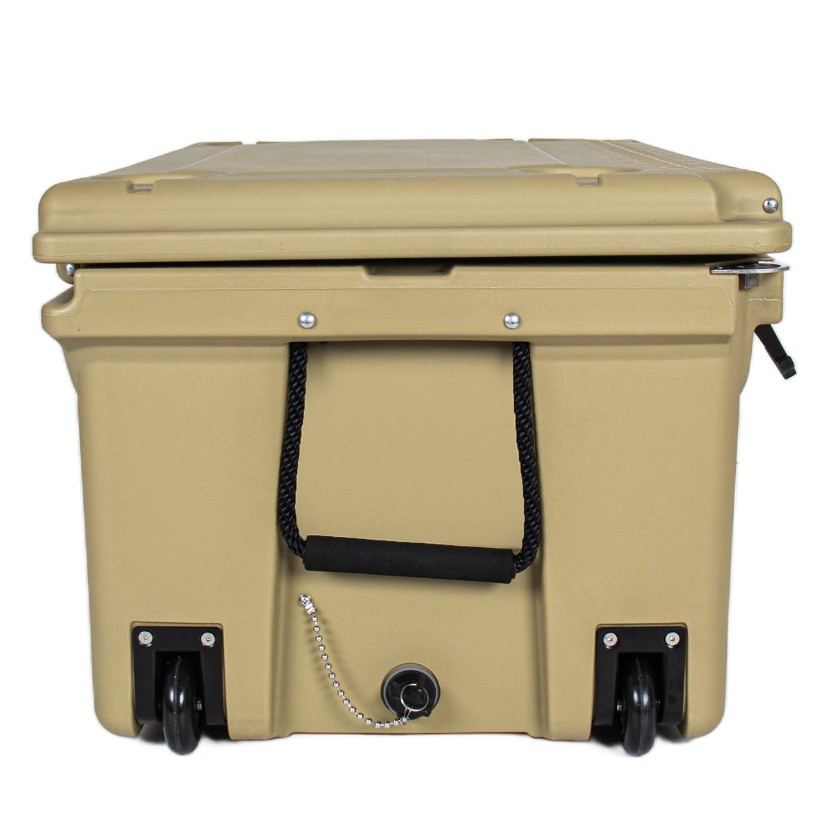 110 Quart Khaki Cooler, Rotomolded Insulated Ice Chest – view 10