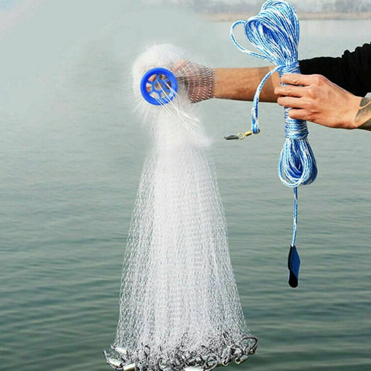Fishing Cast Net Bait Trap Heavy Duty – view 10