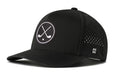 Crossed Clubs Performance 5-Panel Hat  |  Golf Flexfit Snapback – view 2